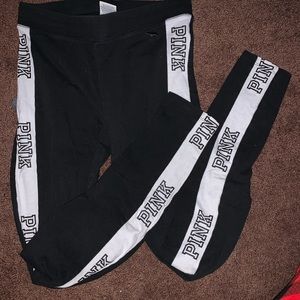 VS Pink Leggings Black&White